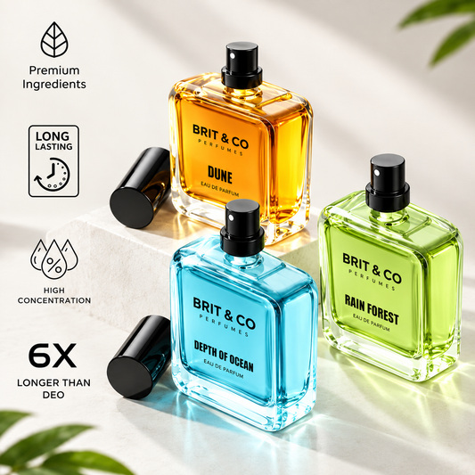 Brit & Co Perfumes | Nature Trio Collection - Pack of 3 Premium EDP