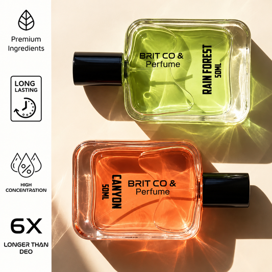 Pack of 2 Brill And Co Perfume Duo - Rain Forest & Canyon | Luxury Fragrances