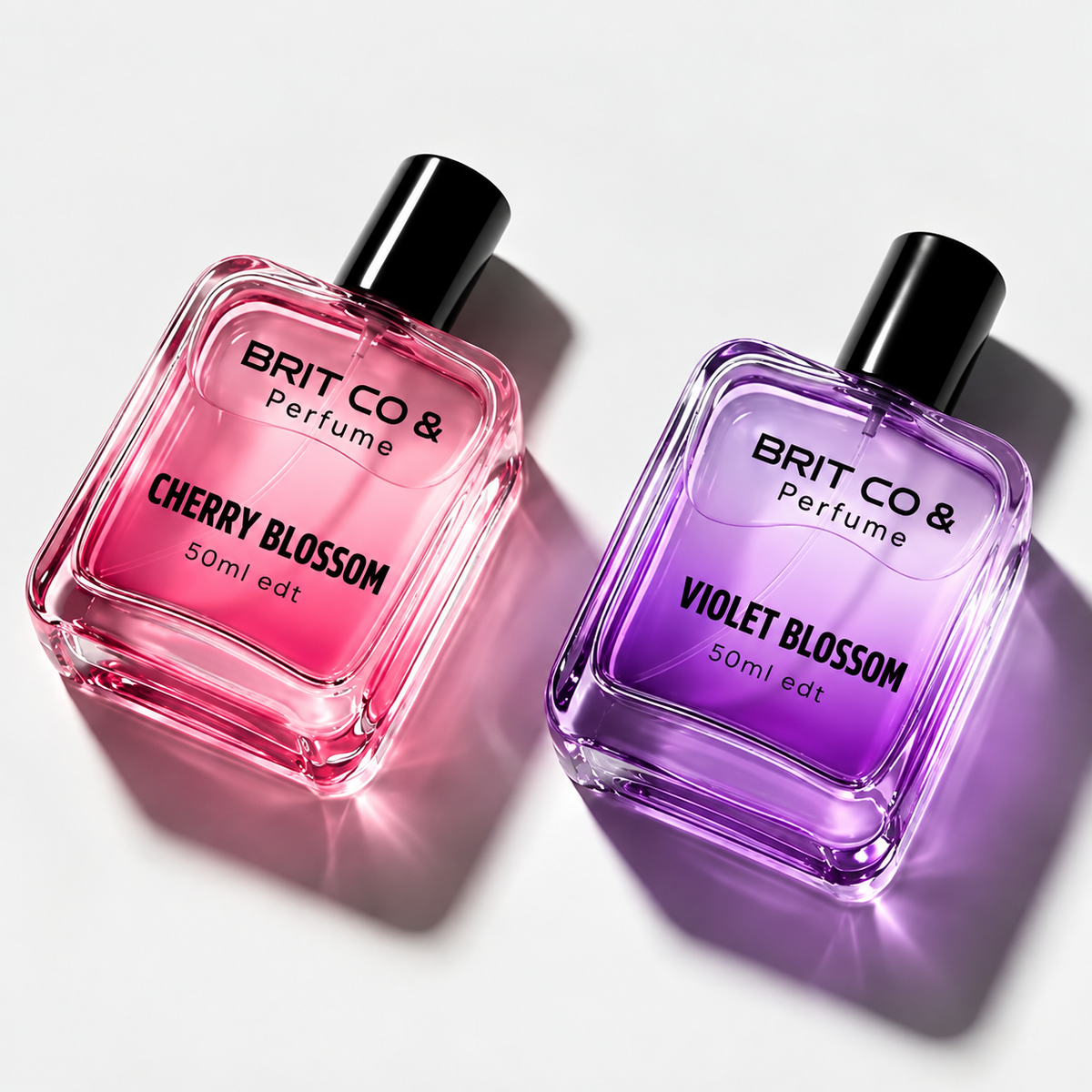 Brill And Co Perfume Duo - Cherry Blossom & Violet Blossom | Pack of 2 Luxury Fragrances