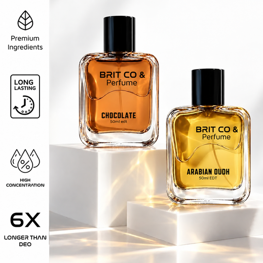 Brill And Co Perfume Duo - Chocolate & Arabian Oudh | Pack of 2 Luxury Fragrances